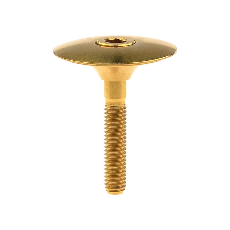 Wanyifa Ti Titanium Headset Stem Top Cap 1-1/8" with Titanium Bolt M6 x 35mm - Image 4